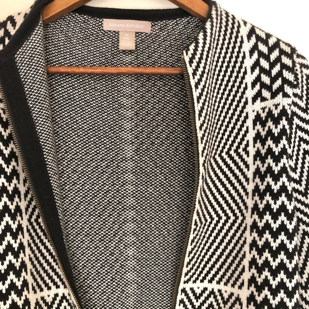 Banana Republic Cashmere Blend Patchwork Jacket - Picture 3 of 6
